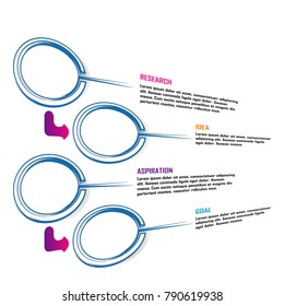abstract business data chart infographic element isolated