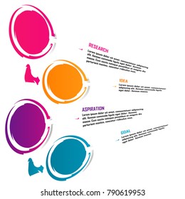 abstract business data chart infographic element isolated