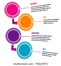 abstract business data chart infographic element isolated