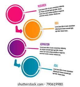abstract business data chart infographic element isolated