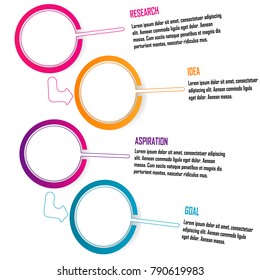 abstract business data chart infographic element isolated