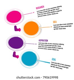 abstract business data chart infographic element isolated