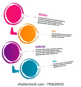 abstract business data chart infographic element isolated
