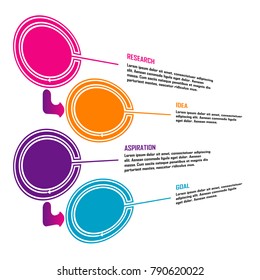 abstract business data chart infographic element isolated
