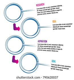 abstract business data chart infographic element isolated