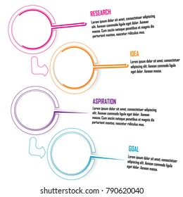 abstract business data chart infographic element isolated