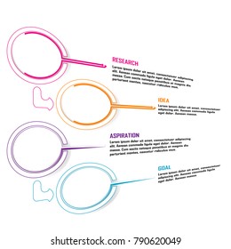 abstract business data chart infographic element isolated