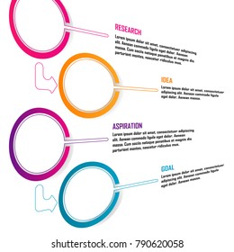 abstract business data chart infographic element isolated