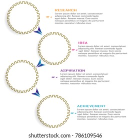 Abstract business data infographic visualization chart element vector
