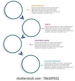Abstract business data infographic visualization chart element vector