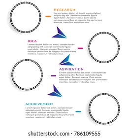 Abstract business data infographic visualization chart element vector
