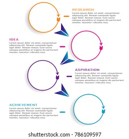 Abstract business data infographic visualization chart element vector