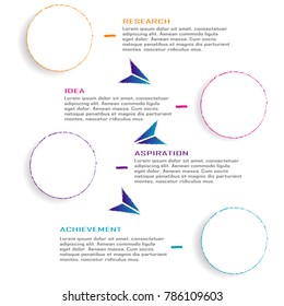 Abstract business data infographic visualization chart element vector