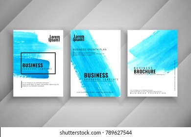 Abstract business elegant brochure set