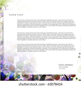 abstract business email template design, vector illustration.
