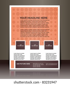 abstract business email template design, vector illustration.