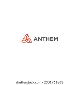 Abstraktes, flaches Vektorlogo-Design