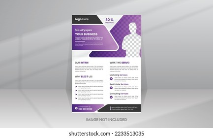 Abstract Business flyer, Brochure design, cover modern layout, annual report, proposal, poster in colorful A4 for multipurpose