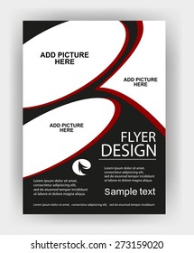 abstract business flyer design for publishing, print and presentation.eps10