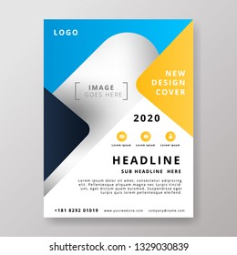 Abstract Business Flyer Design Template. Modern Brochure Vector