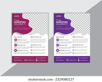 Abstract Business Flyer Design Template
