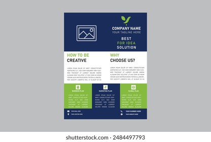 Abstract Business Flyer Design template