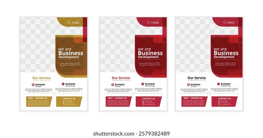 Abstract Business Flyer and editable, vector file 