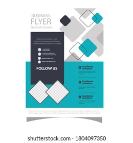 abstract business flyer Free Vector