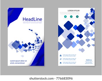 abstract business flyer size A4 template, creative cover, trend brochure