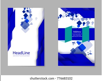 abstract business flyer size A4 template, creative cover, trend brochure