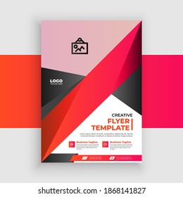 Abstract business flyer template in eps