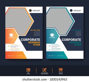 Resumen conjunto de plantillas de viajero de negocios para la empresa de folletos de portada