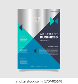 Abstract business flyer template. - Vector.