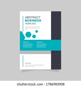 Abstract business flyer template. - Vector.