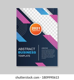 Abstract business flyer template. - Vector.