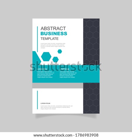 Abstract business flyer template. - Vector.