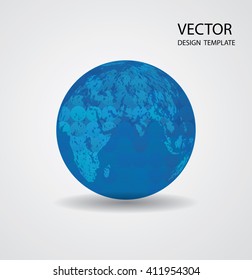 Abstract Business Globe Design. Vector Illustration.
