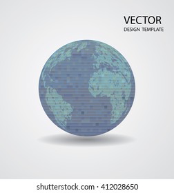 Abstract Business Globe Design. Vector Illustration.