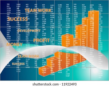 Abstract business graph