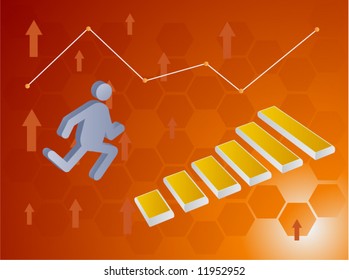 Abstract business graph
