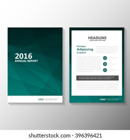 Abstract business Green Vector Leaflet Brochure Flyer template design, book cover layout design, Abstract green  presentation templates
