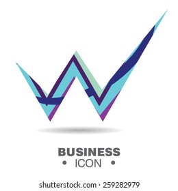 Abstract business icon design for your presentation 