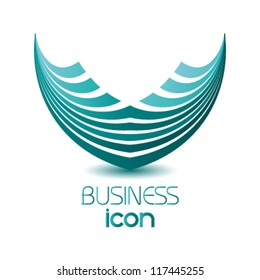 abstract business icon, logo design
