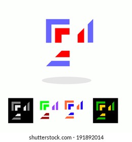 Abstract business icon set- Isolated on white- Graphic Design Editable For Your Design