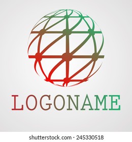 Abstract Business Icon. Technology Background. Logo Vector. 