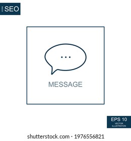 Abstract business icons, SEO important messages - Vector illustration