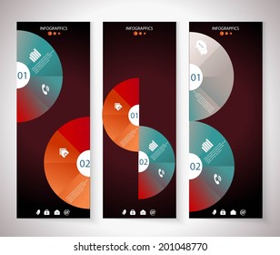 Abstract business info graphics template with icons. Vector illustration. can be used for workflow layout, diagram, number options, step up options, web design.