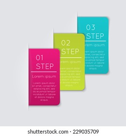 Abstract business info graphics template with icons. Vector illustration. can be used for workflow layout, diagram, number options, step up options, web design.