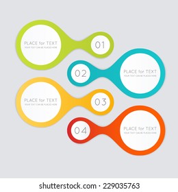 Abstract business info graphics template with icons. Vector illustration. can be used for workflow layout, diagram, number options, step up options, web design.