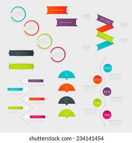 Abstract business info graphics template with icons. Vector illustration. can be used for workflow layout, diagram, number options, step up options, web design.